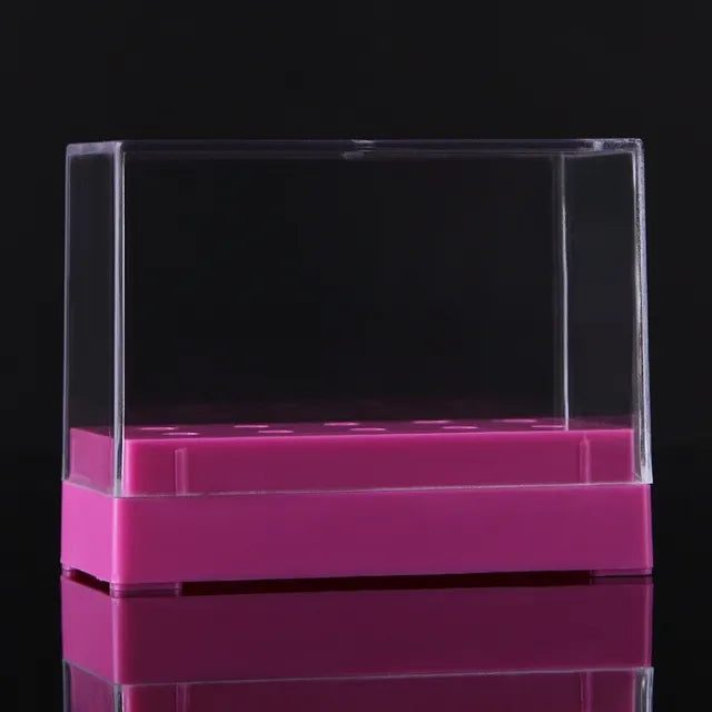 קופסא לאחסון ראשי מניקור 10 חורים