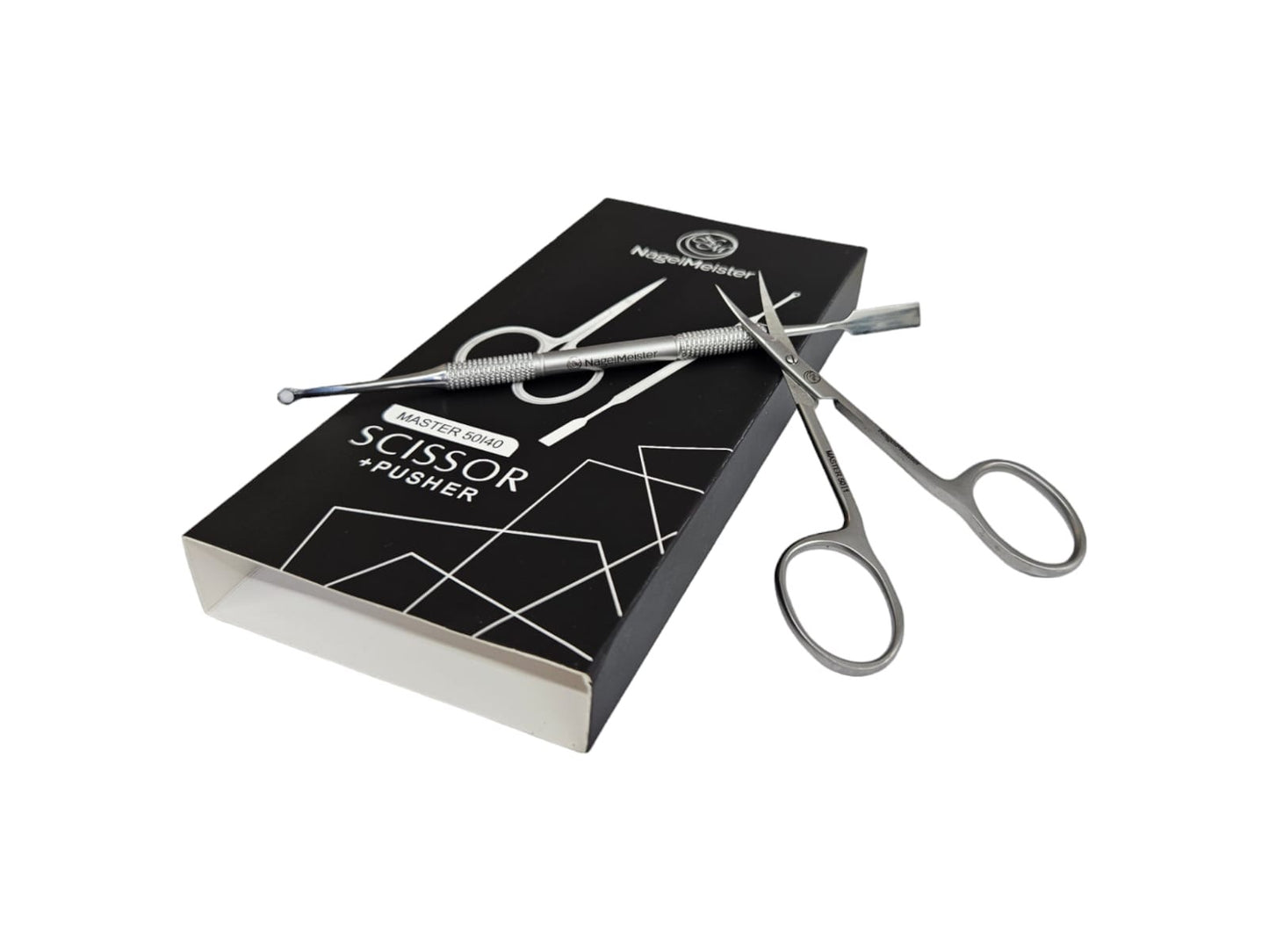 NAGEL MEISTER מספרי מניקור 50/1 ודוחף עור 40/2 מאסטר