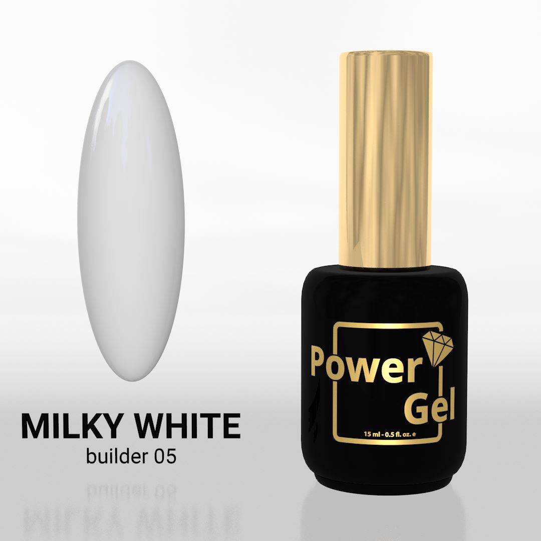 בילדר בבקבוק 05 milky white