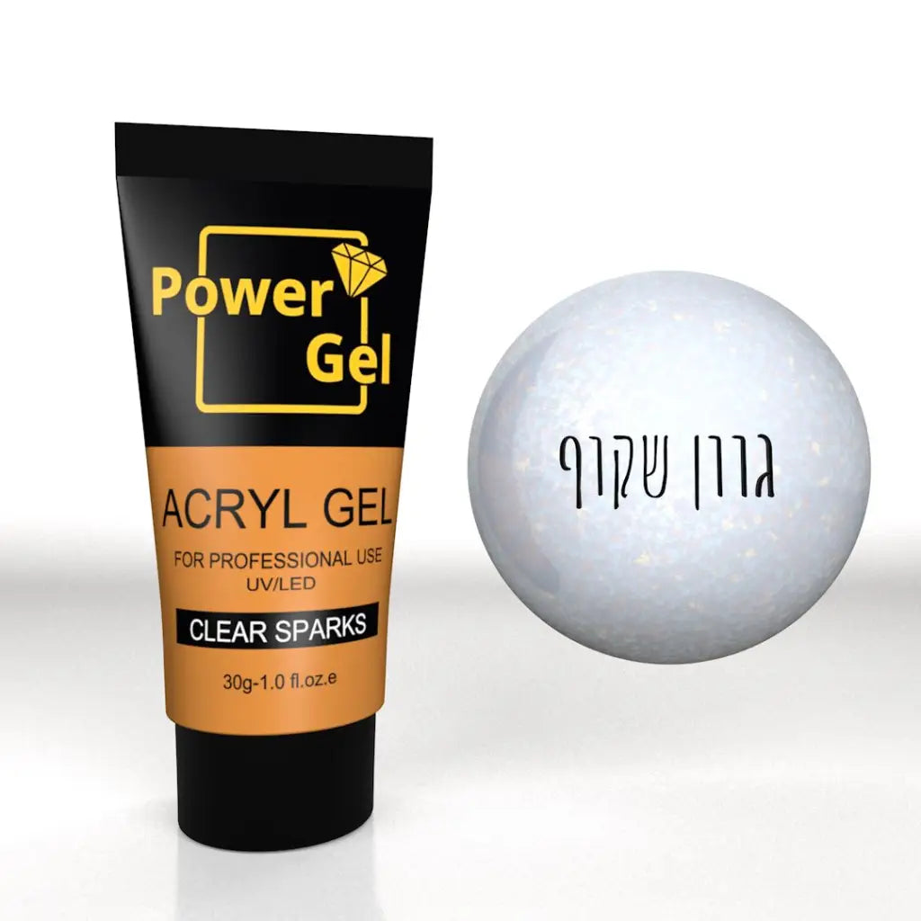 אקריג’ל צבע נצנץ שקוף 30 מל