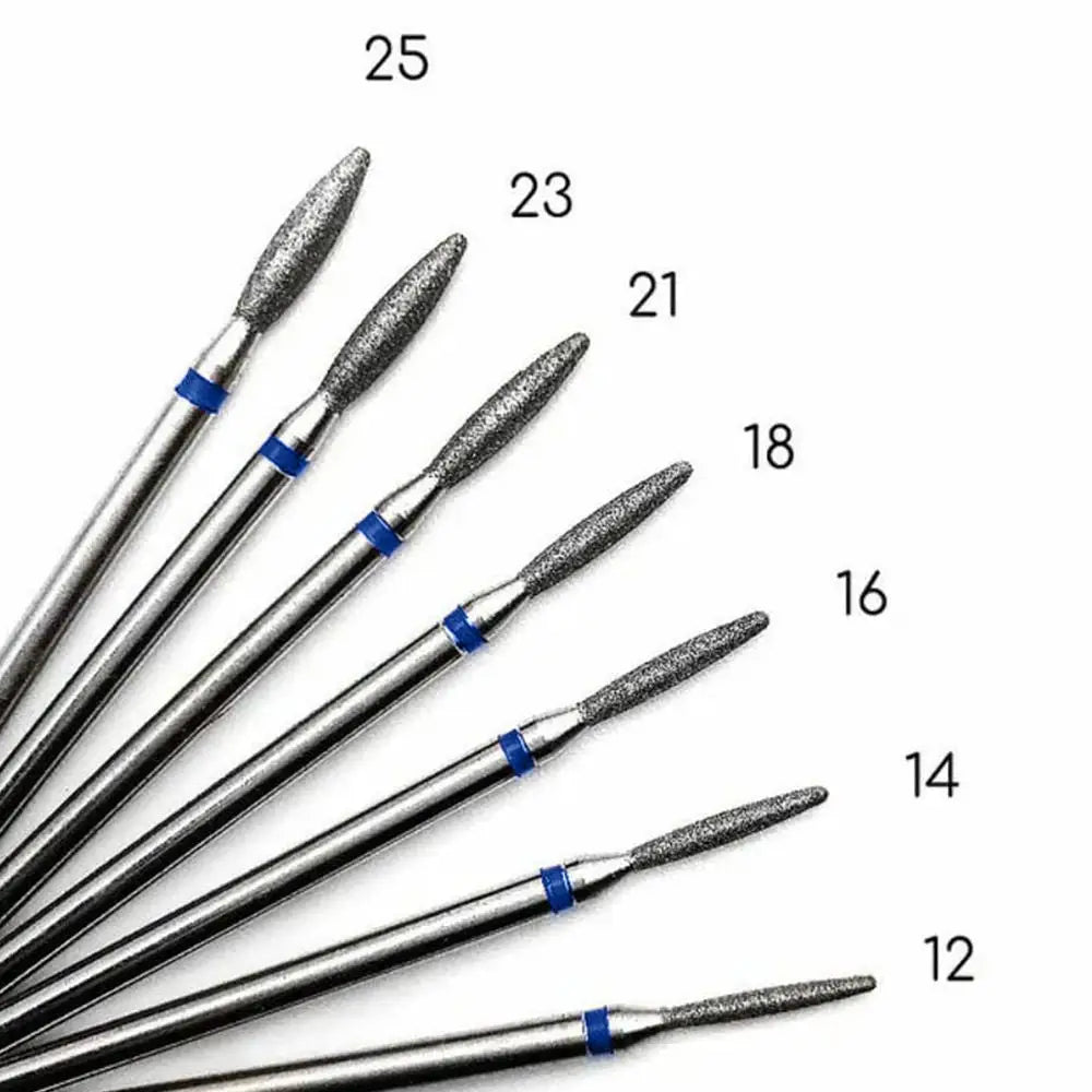 ראש מניקור יהלום להבה חתוך כחול