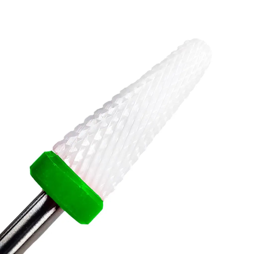 ראש קרמי קונוס מעוגל - ירוק (גס)