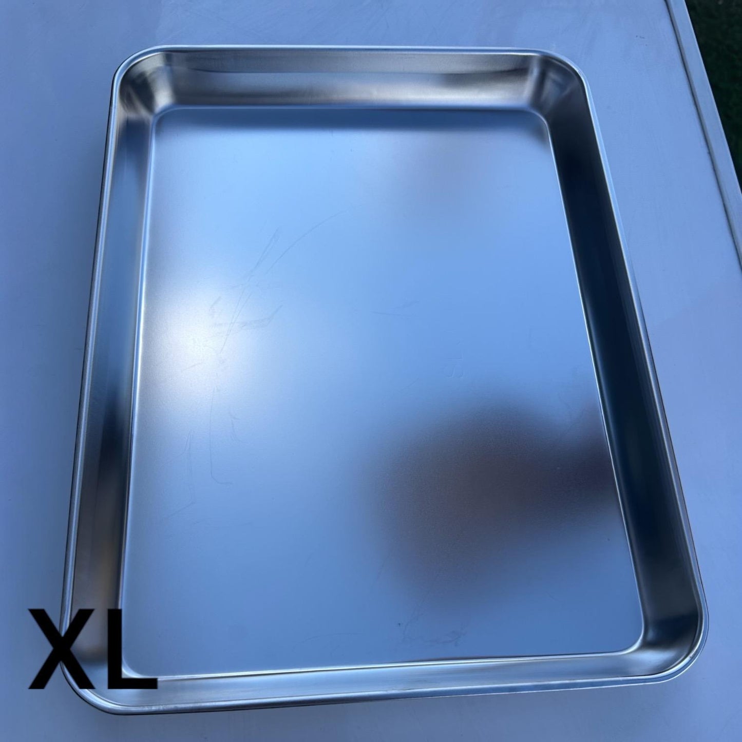 מגש פלדת אל חלד XL